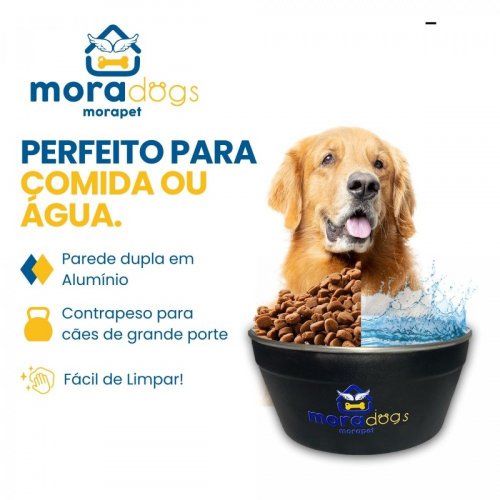 Morapet Max Collor - Comedouro Pesado para Cães e Gatos P