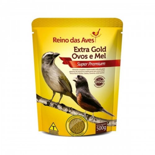 Ração Reino das Aves Extra Gold Ovos e Mel 500g