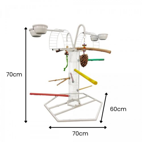 Playground Bragança FlypLay Para Calopsitas, Papagaios e Semelhantes