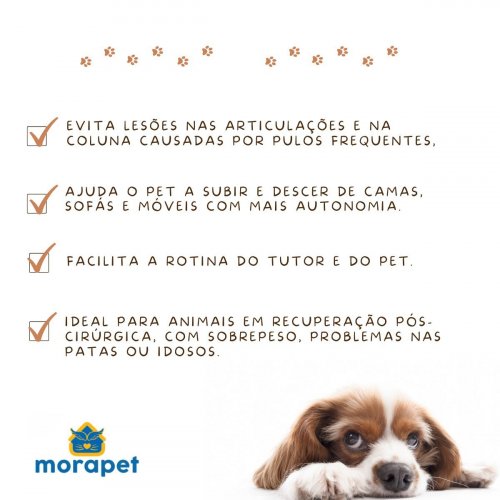 Escada Pet Morapet Dog Jump - 3 Degraus
