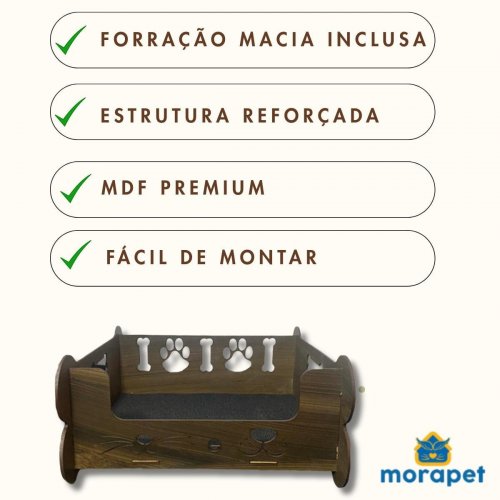 Caminha Pet Morapet Soninho MDF Com Forração
