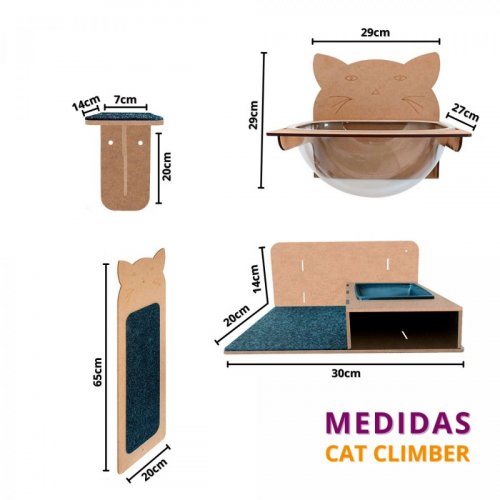 Playground  Top Cat Climber Morapet Para Gatos 10 pçs