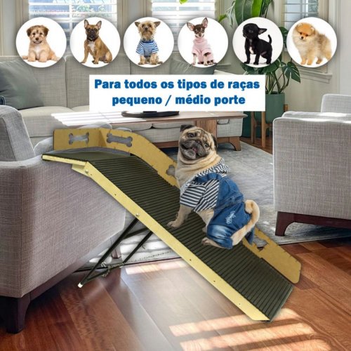 Rampa Para Cão Moradog Plus Osso Com Patamar - Morapet