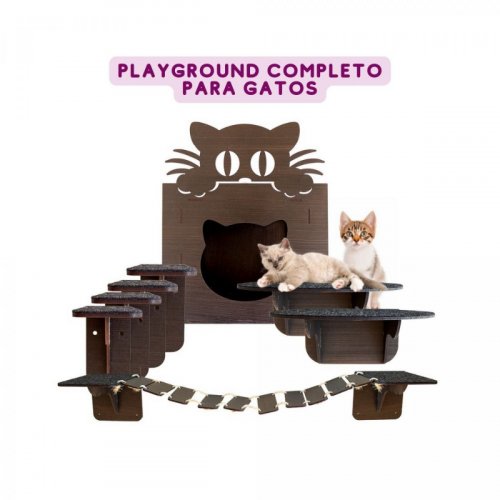 Playground Wall Box Play Para Gatos 