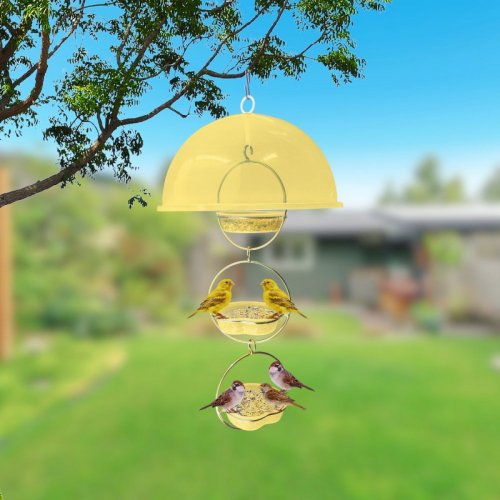 Alimentador Livre Birds Wire Domo Bubbles LC1510 - Amarelo