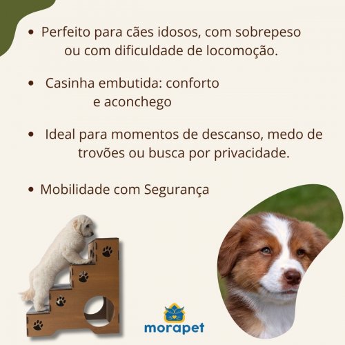 Escada Pet Morapet Dog Jump - 4 Degraus