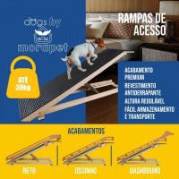 Rampa Para Cão Moradog Mid Dachshund Com Patamar - Morapet