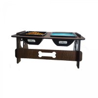Comedouro Duplo Morapet  de Madeira (Comedouro Wood Double)