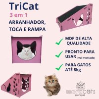 TriCat – Arranhador 3 em 1: Toca, Rampa e Diversão