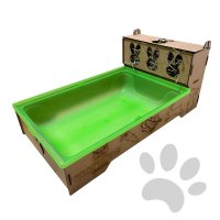 MultiBox MoraRoe 2 em 1 Bandeja + Porta Feno Para Roedores