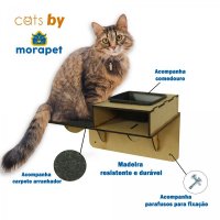 NICHO DE PAREDE MORAPET WALL FOOD PARA GATOS