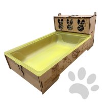 MultiBox MoraRoe 2 em 1 Bandeja + Porta Feno Para Roedores