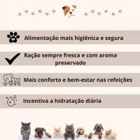 Comedouro Duplo Wood Double Metal Morapet