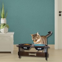 Comedouro Duplo Morapet  de Madeira (Comedouro Wood Double)