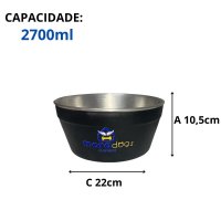 Morapet Max Collor - Comedouro Pesado para Cães e Gatos G
