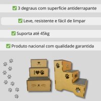 Escada Pet Morapet Dog Jump - 3 Degraus