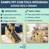 Rampa Morapet Dog Jump House Com Toca Integrada para Cães