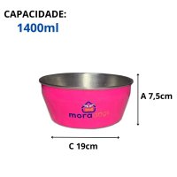Morapet Max Collor - Comedouro Pesado para Cães e Gatos M