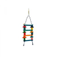 Brinquedo Pet Injet Escada Colorida Para Pássaros