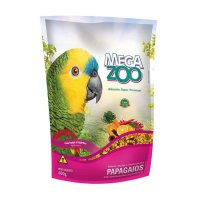 Ração Megazoo Extrusada Com Frutas E Legumes 600g Para Papagaios