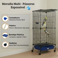 Moradia Multi - pássaros  Expansível Cores