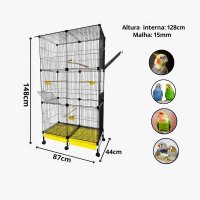 Viveiro Multi-Pássaros Bragança Grand Space Calopsitas Aves